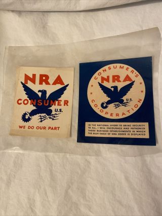 Vintage Nra Consumer We Do Our Part Decal/sticker/poster