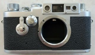 1957 Leica Iiig Rangefinder Camera W/case,  (386)