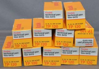 11 Rolls Kodak Tp 120 Technical Pan Film 6415 Expired / Frozen