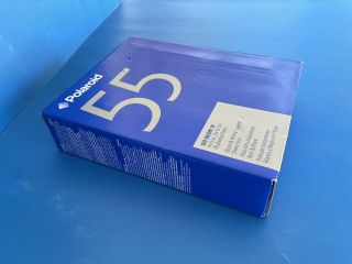 Box POLAROID 55 Black White Instant Sheet Film 4x5 ISO 50.  Exp 05/06 3