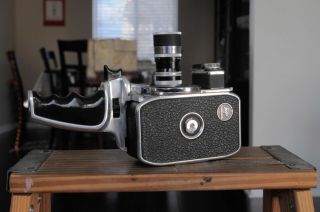 Bolex Pailard D8l 8mm Camera With Pistol Grip And 36mm Lens
