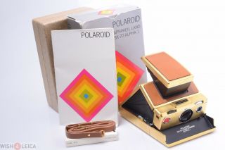 ✅ Polaroid Sx - 70 Alpha - 1 Gold Camera Makers Box & Instr.