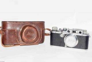 1939 Leica Iii Camera With 50mm F/3.  5 Leitz Elmar Lens.