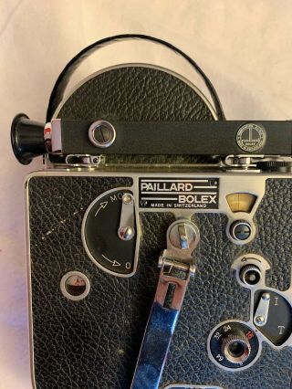 Vintage Bolex Paillard H 16 Movie Camera With Pan Cinor 30l Lens