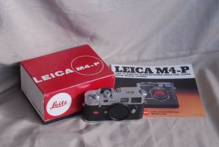 Leica M4 - P Film Camera Chrome Body 1643552 Boxed