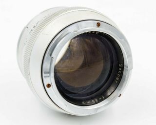 Carl Zeiss 85mm F/2 Sonnar Fast Telephoto Prime Lens F/ Contarex Mount