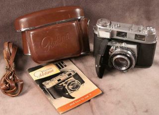 Vintage Early 1957 Kodak Retina Iiic (big C) 35mm Film Camera Serial 64524