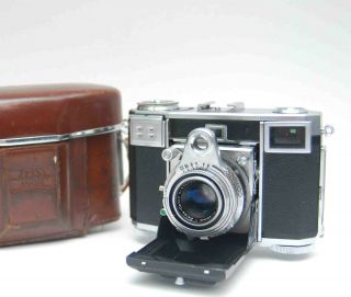 Vintage Zeiss Ikon Contessa 35mm Film Camera Zeiss - Opton Tessar 45mm 2.  8 Lens