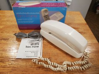 Vintage Radio Shack Trim - Fone Telephone White Phone Tone/pulse Dial