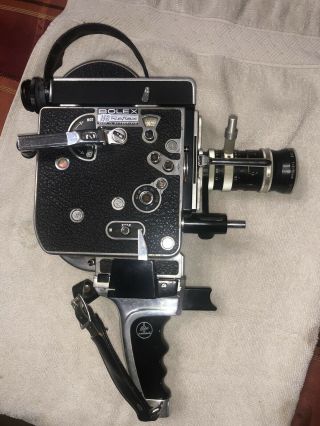 Vintage Paillard Bolex H8 Reflex Movie Camera W/ Pistol Grip & Viewfinder,  Look