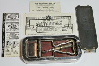Vintage Imperial No.  2 Rolls Razor - Nickel Plated - Made In England