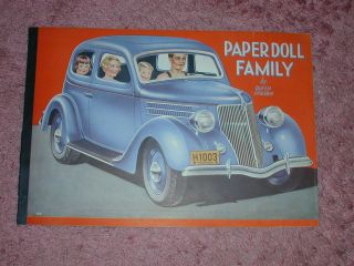 Vintage 1937 Paper Doll Family By Queen Holden