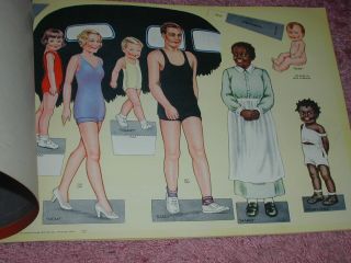 VINTAGE 1937 PAPER DOLL FAMILY BY QUEEN HOLDEN 3