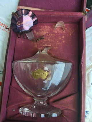 Vintage Stopper Baccarat Crystal Guerlaine Shalimar Perfume And Broken Bottle