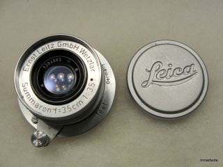 Leica Summaron 3.  5cm 35mm F=3.  5 L39 Screw Mount Lens (feet)