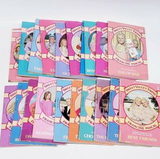 20 Vintage Sweet Valley Twins Books 1 - 4,  6,  8 - 11,  13,  14,  16,  17,  19,  21,  22,  25,  26,  27
