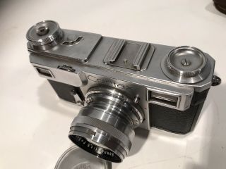 Vintage CONTAX Ikon II Camera w/ Carl Zeiss Jena 2 Sonnar 5 cm F/1.  5 Lens & Case 6
