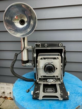 Vintage Graflex Crown Graphic Special Press Film Camera 4x5 Large Format Flash