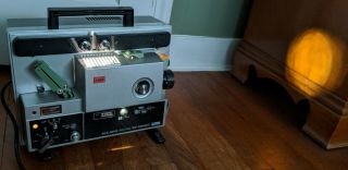 IMMACULATE VINTAGE ELMO ST - 1200D MAGNETIC 8MM SOUND MOVIE PROJECTOR 3