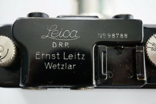 LEICA II with nickel ELMAR 50mm.  /3,  5 lens. 3