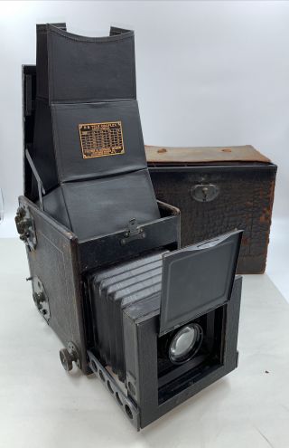 Folmer & Schwing R.  B.  Tele.  Graflex Camera Bausch Lomb 5 X 7 Tessar Lens C.  1913