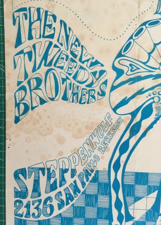 The Tweedy Brothers at the Steppenwolf in Berkeley Vintage Concert Poster by 3
