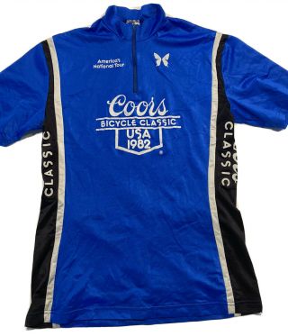 Vintage Coors Bicycle Classic Race Cycling Jersey 1982 Shaver Sport Made In Usa