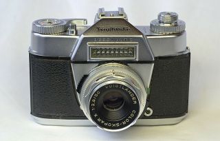 Voigtlander Bessamatic Slr 35mm Film Camera With Color - Skopar X 50mm F/2.  8 Lens