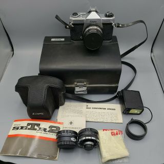 Kowa Set R2 Camera With Lenses,  Case,  Manuals,  Flash