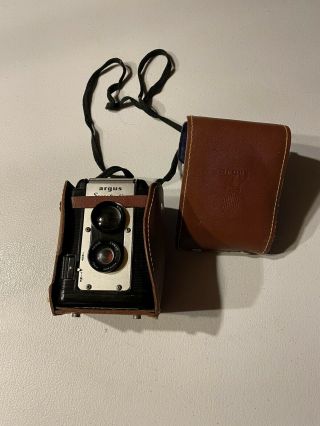 Argus Seventy - Five 75mm Camera And Carrying Case: Vintage