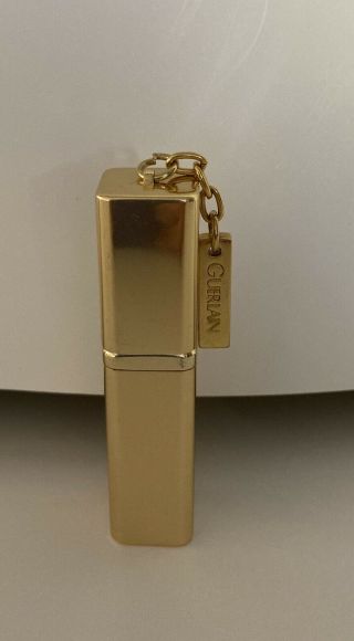 Vtg Guerlain Gold Tone Rectangular Travel/purse Atomizer Refillable Spray Htf