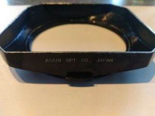 Vintage Asahi Pentax Metal Lens Hood Takumar For Takumar F/1:4 45mm.