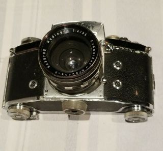 , Ihagee Exakta Vx Iia 35mm Slr Film Camera W/ Schneider Kreuznach Lens