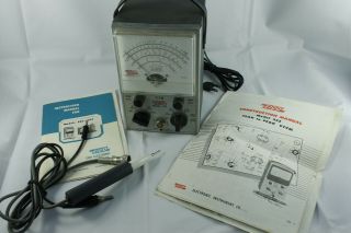 Vintage Eico Model 232 Peak To Peak Vtvm W/probes And Manuals