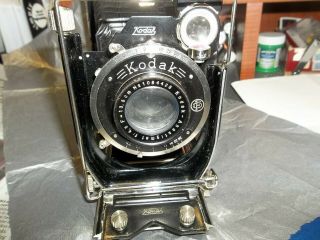 Antique KODAK A.  G.  Folding Compur Camera NEAR Made in Germany W/FILM Pack 2