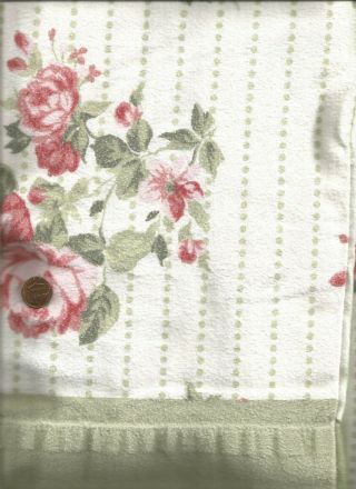Vintage Cotton Flannel Standard Size Pillowcases Floral