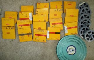 27 Reels Of 8mm Home Movies,  Airports,  Aviation Family Etc 1950 