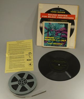 1966 Voyage To The Bottom Of The Sea 8mm Movie And Record 8 " X9 "
