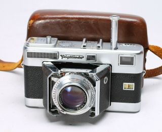Voigtlander Vitessa 35mm Film Rangefinder Camera,  Ultron 50mm F/2 Lens,  Case