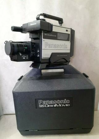 Panasonic Vhs Omnimovie Pv - 200d Camera Camcorder Case Euc