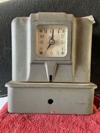 Vintage Simplex Time Recorder Keeper Punch Clock 2