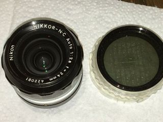 Nikon Nikkor N C Auto 24mm 1:2.  8 Wide Angle Lens