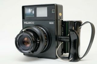 Polaroid 600 Medium Format Camera W/ Mamiya 127mm F/4.  7
