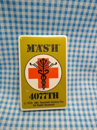 Vintage 1980s M A S H 4077th Deck Of Playing Poker Cards Complete Nos