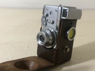 Steky Model Iii 16mm Miniature Camera Case And Box Japan Mini Spy Camera