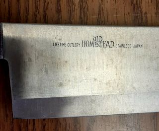 Vintage Old Homestead Lifetime Cutlery Stainless 10 