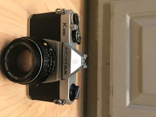 Asahi Pentax K1000 Slr Camera With 50mm Lens