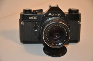 Mamiya Nc1000 Slr 35mm Film Camera - W/ Mamiya Cs F1.  7 50mm Lens