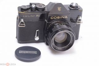 ✅ Cosina Hi - Lite Dl 35mm Slr Camera Set 100 Cosinon 50mm 1.  8 Lens M42