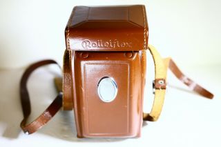 Rolleiflex Leather Case For 3.  5a,  B,  C,  D Tlr & Not For 3.  5f